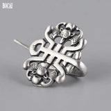 S925 Silver Bat Earrings Longevity Pattern Women