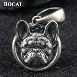 S925 Silver Bulldog Pendant for Men and Women