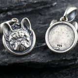S925 Silver Bulldog Pendant for Men and Women
