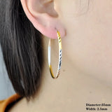S925 Silver Earrings Women Big Ear-Circle Jewelry