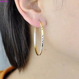 S925 Silver Earrings Women Big Ear-Circle Jewelry