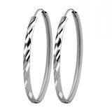 Real S925 Sterling Silver Earrings for Women Platinum Charm Earbobs
