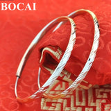 S925 Sterling Silver Tricolor Earbobs Women's Ear Jewelry