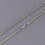Solid s925 Silver Women's Necklace 2MM Sweater Chain