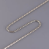 Solid s925 Silver Women's Necklace 2MM Sweater Chain