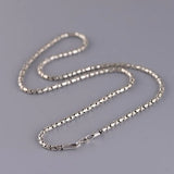 Solid s925 Silver Women's Necklace 2MM Sweater Chain