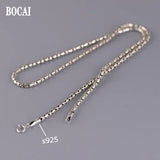 Solid s925 Silver Women's Necklace 2MM Sweater Chain