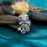 S925 Silver Lion Dance Bell Pendant National Style
