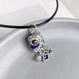S925 Silver Lion Dance Bell Pendant National Style