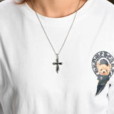 S925 Silver Retro Cross Pendant