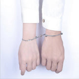 S925 Sterling Silver Couple Hand Rope Magnetic Bracelet