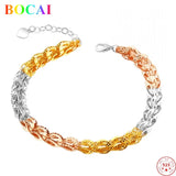 S925 Sterling Silver Bracelet Phoenix Tail Jewelry Thai Silver Hand String