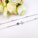 S925 Sterling Silver Necklace Thai Silver Star Chain 2.5mm Snake-Bone