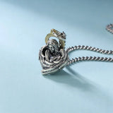 S925 Silver Feather Wing Pendant Necklace Angel Solid 925 Silver Woman Pendant