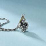 S925 Silver Feather Wing Pendant Necklace Angel Solid 925 Silver Woman Pendant