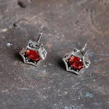 S925 Silver Six-Pointed Star Earrings for Women and Men