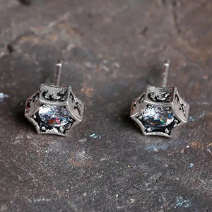 S925 Silver Six-Pointed Star Earrings for Women and Men