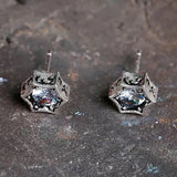 S925 Silver Six-Pointed Star Earrings for Women and Men