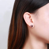 S925 Silver Six-Pointed Star Earrings for Women and Men