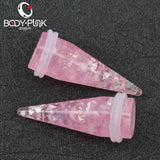 Pink Opal Ear Tunnel Ear Extension Ear Stretcher Ear Plugs