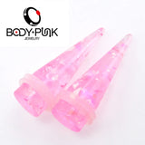 Pink Opal Ear Tunnel Ear Extension Ear Stretcher Ear Plugs