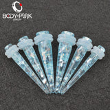 Opal Taper Stretcher Solid Ear Expander Body Piercing Jewelry