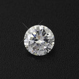 0.3ct 4mm D Round Brilliant Cut Moissanite Stone VVS1 Excellent Cut