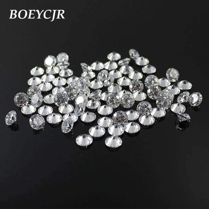 0.3ct 4mm D Round Brilliant Cut Moissanite Stone VVS1 Excellent Cut