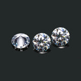 0.3ct 4mm D Round Brilliant Cut Moissanite Stone VVS1 Excellent Cut