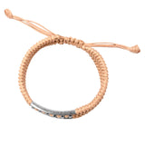 925 Silver Tube Bangles & Bracelets Jewelry Braided Rope Bracelet
