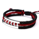 925 Silver Tube Bangles & Bracelets Jewelry Braided Rope Bracelet