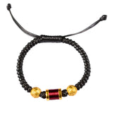 Sterling Silver Lucky Beads Rope Bangles for Men & Women