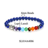 Buddha Head Charm 7 Chakra Bangles & Bracelets for Women or Men