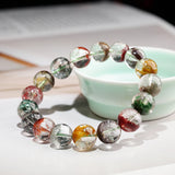 Rainbow Ghost Stone Bead Bracelet for Women/Men