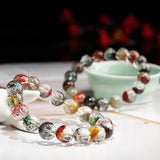 Rainbow Ghost Stone Bead Bracelet for Women/Men