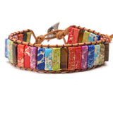 Natural Chakra Stone Beads Bracelet for Women