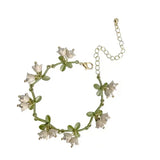 Pearl Lily of The Valley Flower Bangles & Bracelets Forest Series Bracelet
