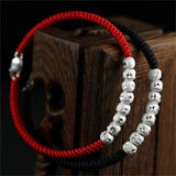 Sterling Silver Couple Bracelets Ethnic Braided Rope Christmas