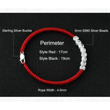 Sterling Silver Couple Bracelets Ethnic Braided Rope Christmas