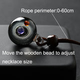 Galaxy Glass Bead Planets Pendant Necklace Solar System Necklace for Women