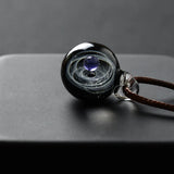 Galaxy Glass Bead Planets Pendant Necklace Solar System Necklace for Women
