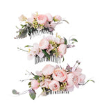 BOHO Bride Flower Hair Comb for Women Bridal Wedding Tiara