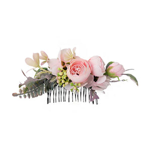 BOHO Bride Flower Hair Comb for Women Bridal Wedding Tiara