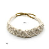 BOHO Woven Macrame Headband Wrap Hair Jewelry