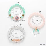 BOJIU Charm Romantic Bracelets Crystal Stone Bracelet Set BCSET70