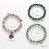 BOJIU Crystal Natural Stone Bracelet Set For Women BCSET86