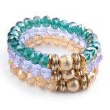 BOJIU Chakra Bracelet Natural Stone Crystal Bead Women's Jewelry