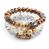 BOJIU Chakra Bracelet Natural Stone Crystal Bead Women's Jewelry
