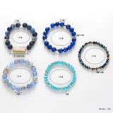 BOJIU Crystal Stone Bracelet Set Natual Druzy Charm BCSET96