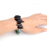 BOJIU Women Bracelet Natural Stone 10MM Beads Elastic BC176